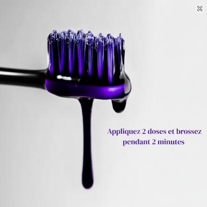 Dentifrice blanchissant violet