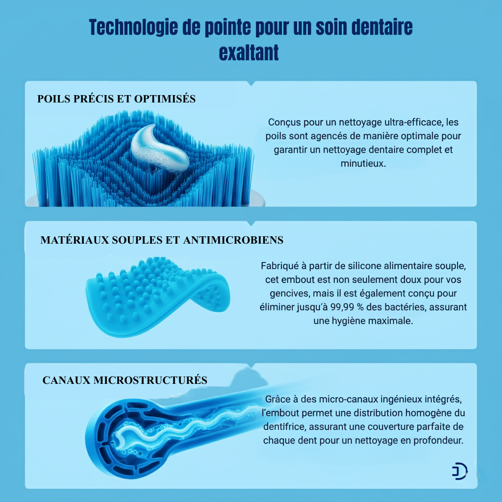 Embout pour brosse à dent